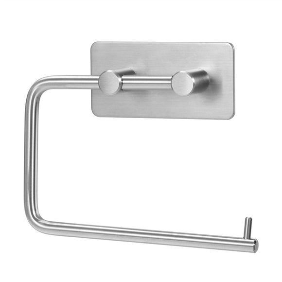 Self Adhesive 304 Stainless Steel Toilet Paper Holder Storage